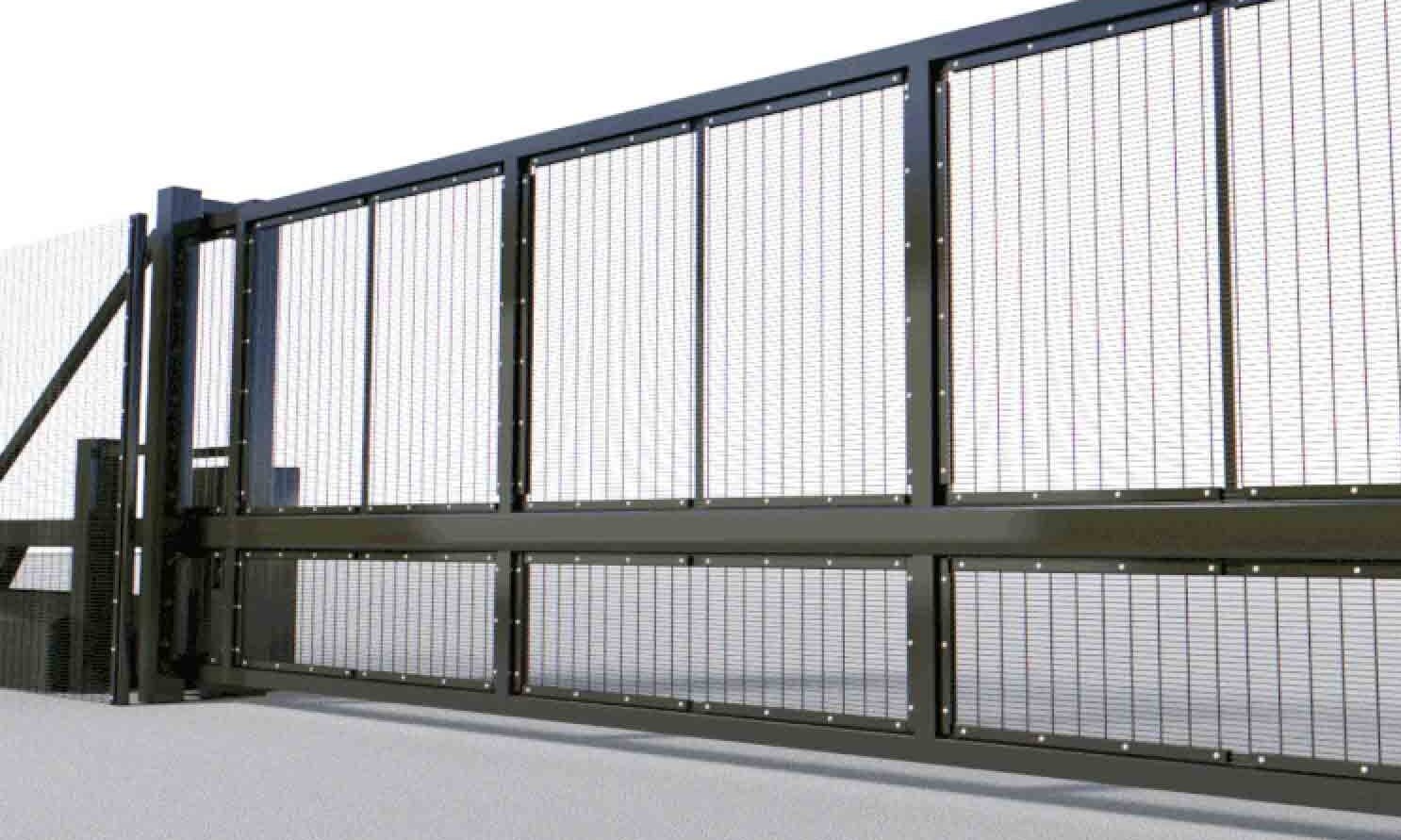 

portail, industriel, coulissant, portail, pour, entreprise, pour, société, pour, usine, portail, acier,