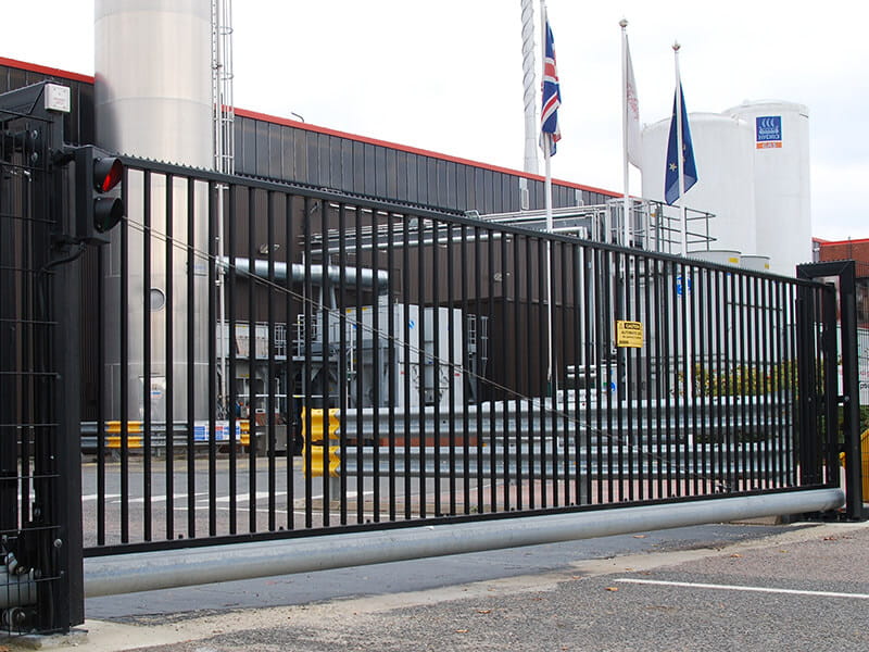 

portail, industriel, coulissant, portail, pour, entreprise, pour, société, pour, usine, portail, acier,